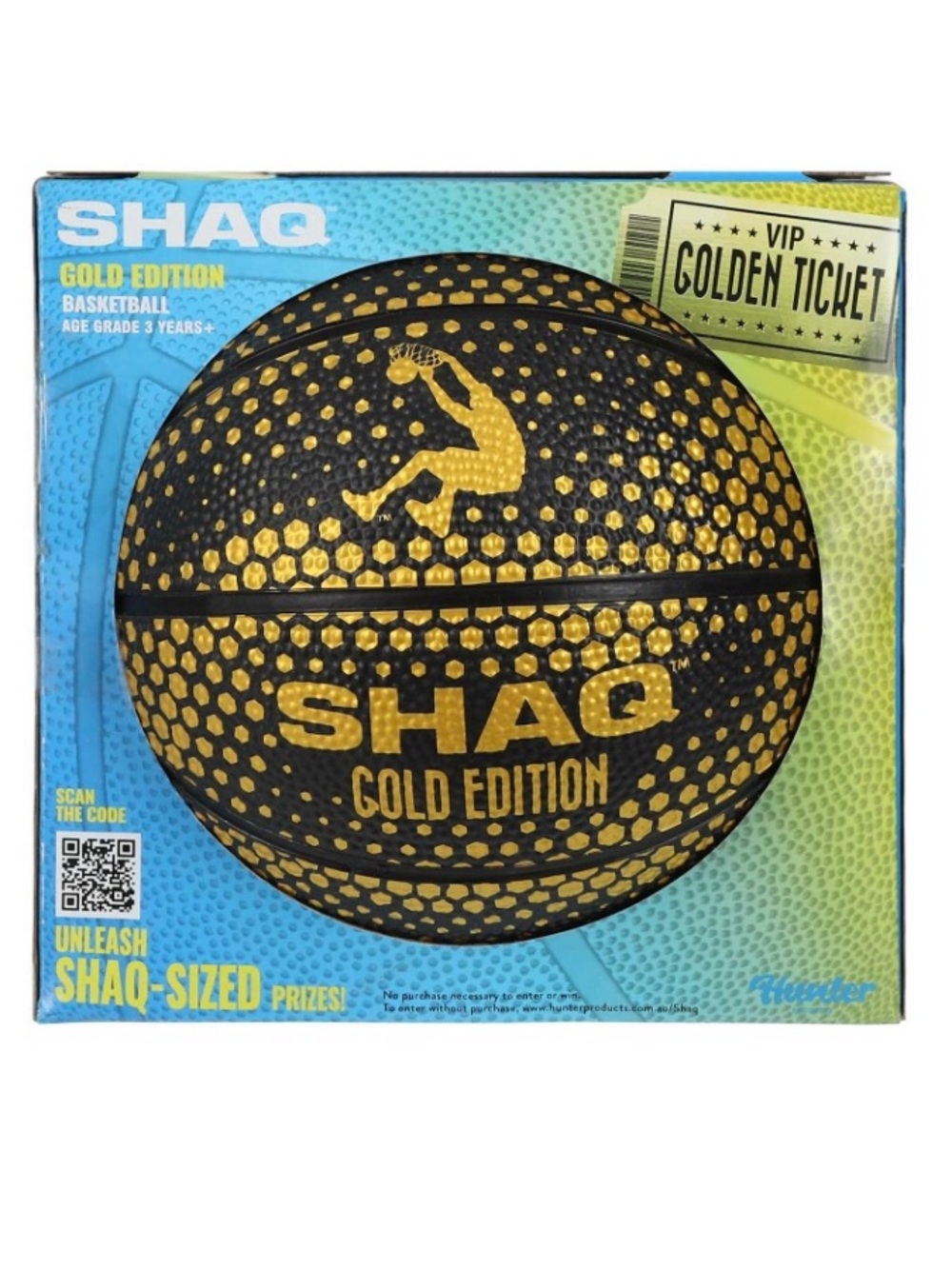 Shaq Gold Edition Basketball - Black & Gold